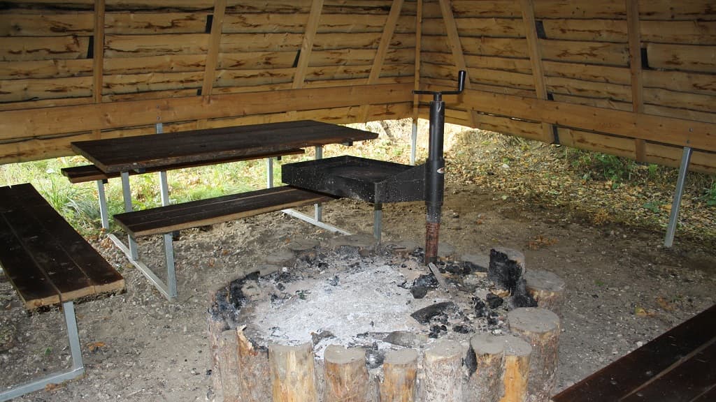 Shelter- og teltplads ved Lindenborg Å