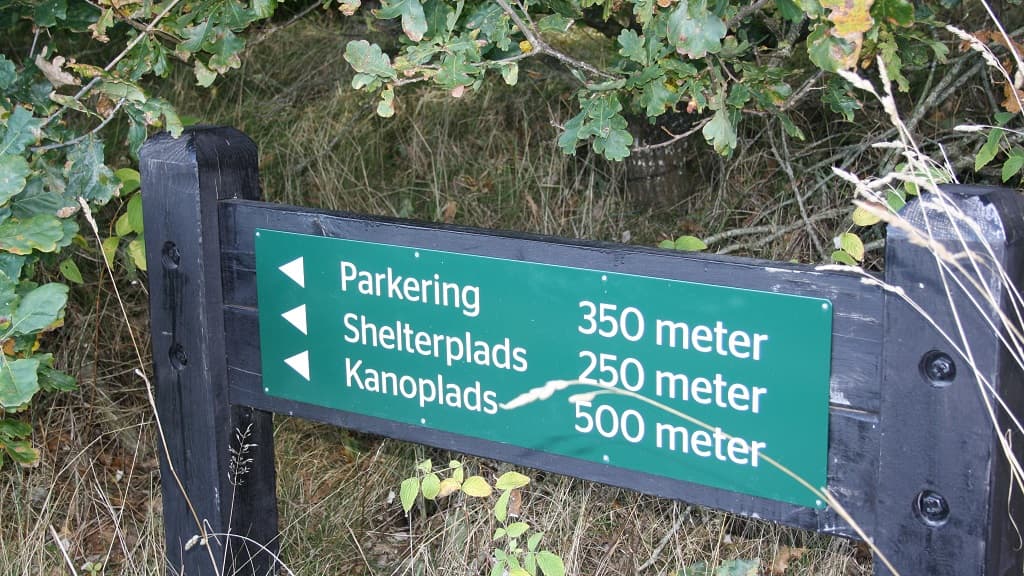 Shelter- og teltplads ved Lindenborg Å