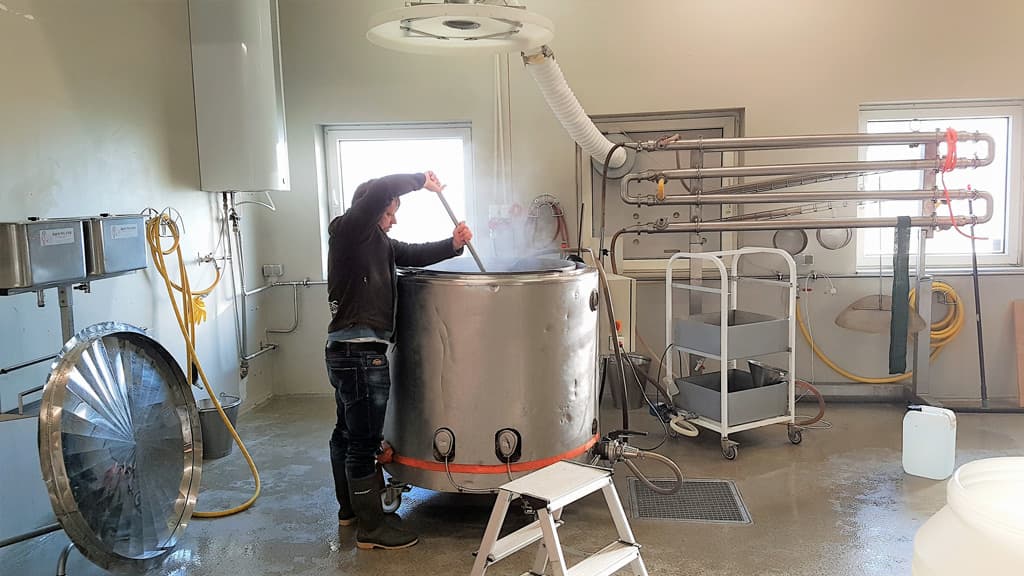 Jelling Bier wird gebraut