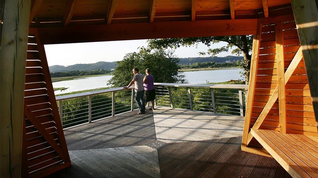 Feuchtgebiet Kongens Kær, See Knabberup und der Wald Haraldskær Skov